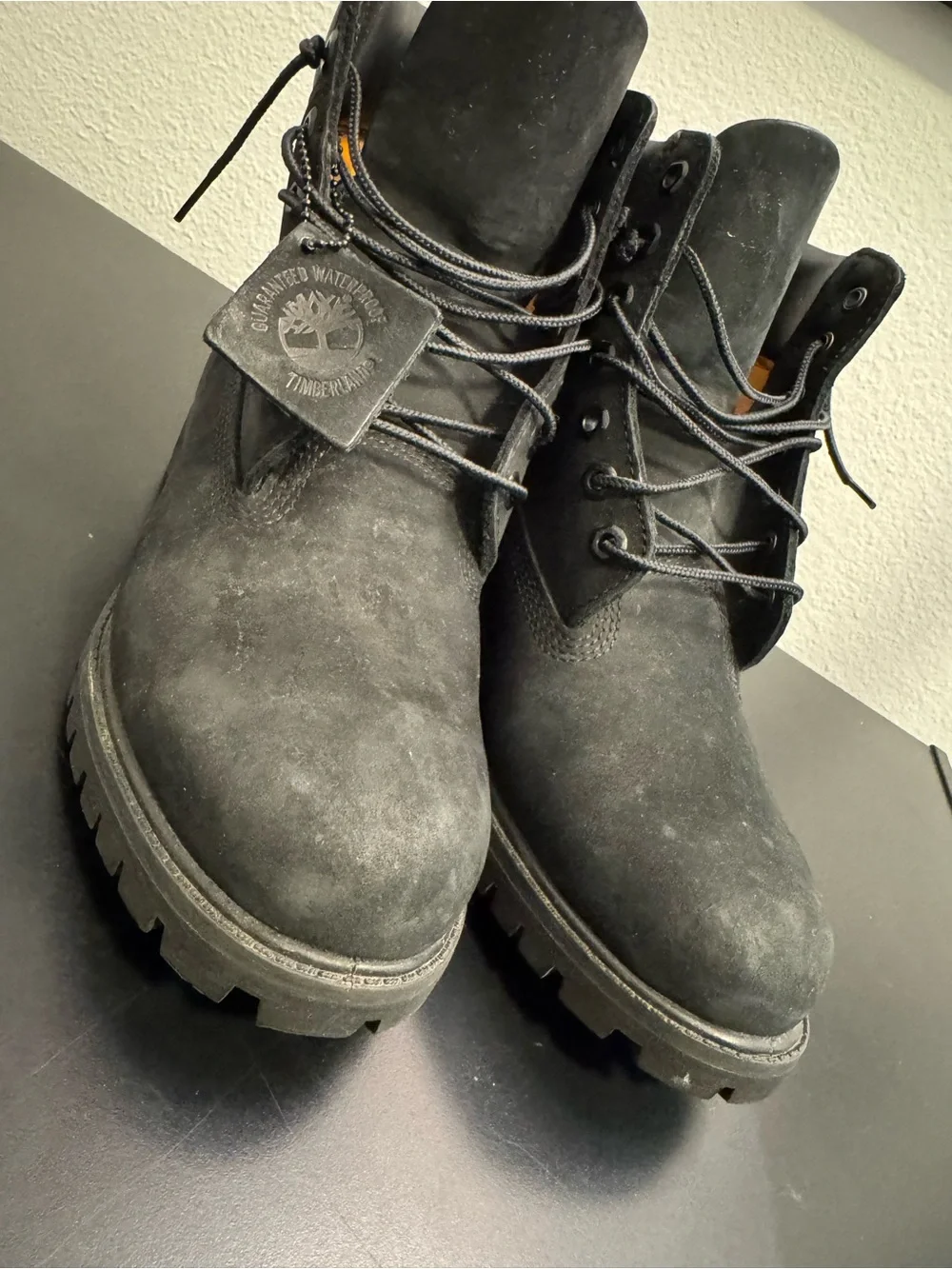 Timberland 6 Inch Premium All Black Boots Waterproof